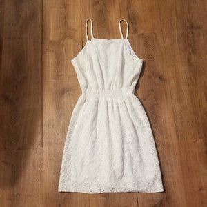 ONLY Off White Floral Lace Short Dress Size 38 (S/M)